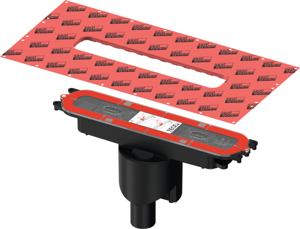 TECEdrainprofile Ablauf "senkrecht", DN 50, Ablaufleistung 1,37 l/s 673003