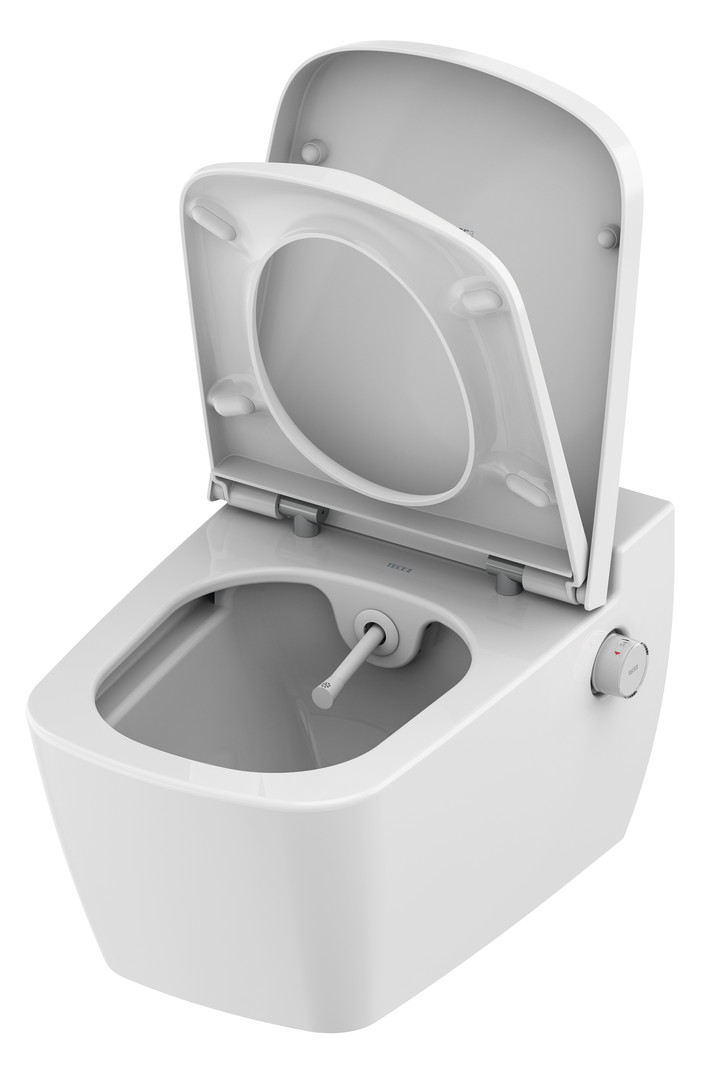 TECEone Set, Warm-/Kaltwasser und TECEneo/one (Dusch-)WC Sitz mit Deckel "classic" 9700216